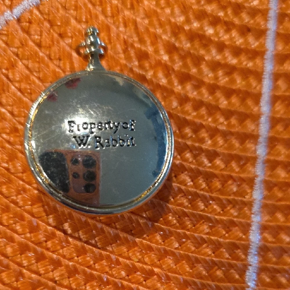 Warner Bros. Gold Pendant with Black Inscription Charm‎ - Picture 2 of 3
